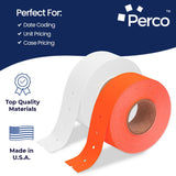 Pricing Labels for Perco 1 Line Price and Date Gun – 2 Sleeves - Store Supplies