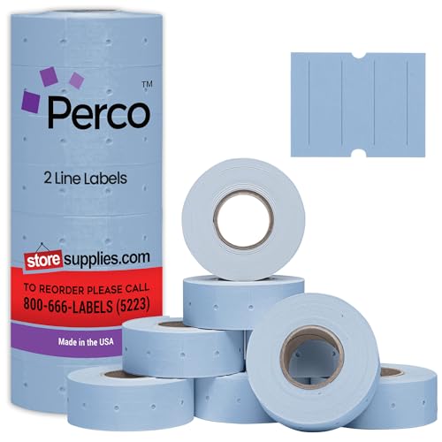 Pricing Labels for Perco 2 Line Price and Date Guns - Store Supplies