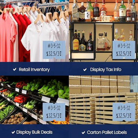 Pricing Labels for Perco 2 Line Price and Date Guns - Store Supplies