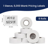 Pricing Labels for Perco 2 Line Price and Date Guns - Store Supplies