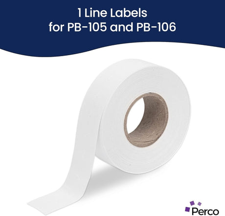 Sato PB - 1 White Labels for PB - 105, PB - 106 - Store Supplies