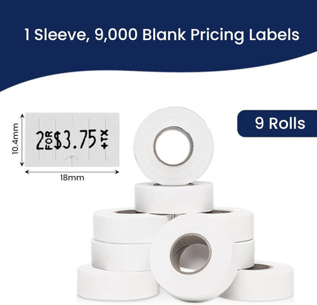 Sato PB - 1 White Labels for PB - 105, PB - 106 - Store Supplies
