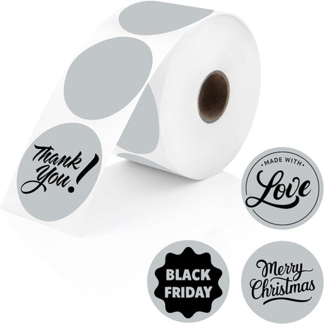 Thermal Labels - Circle - Store Supplies
