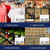 White Pricing Labels for Monarch 1130 Price Gun - Blank Marking Labels - with Ink Roll Included - Store Supplies