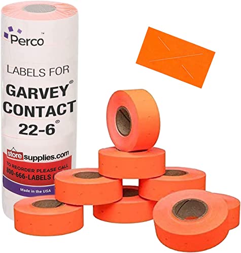 2212 Pricing Labels for Garvey 22 - 6/22 - 7/22 - 8 Price Gun - Store Supplies