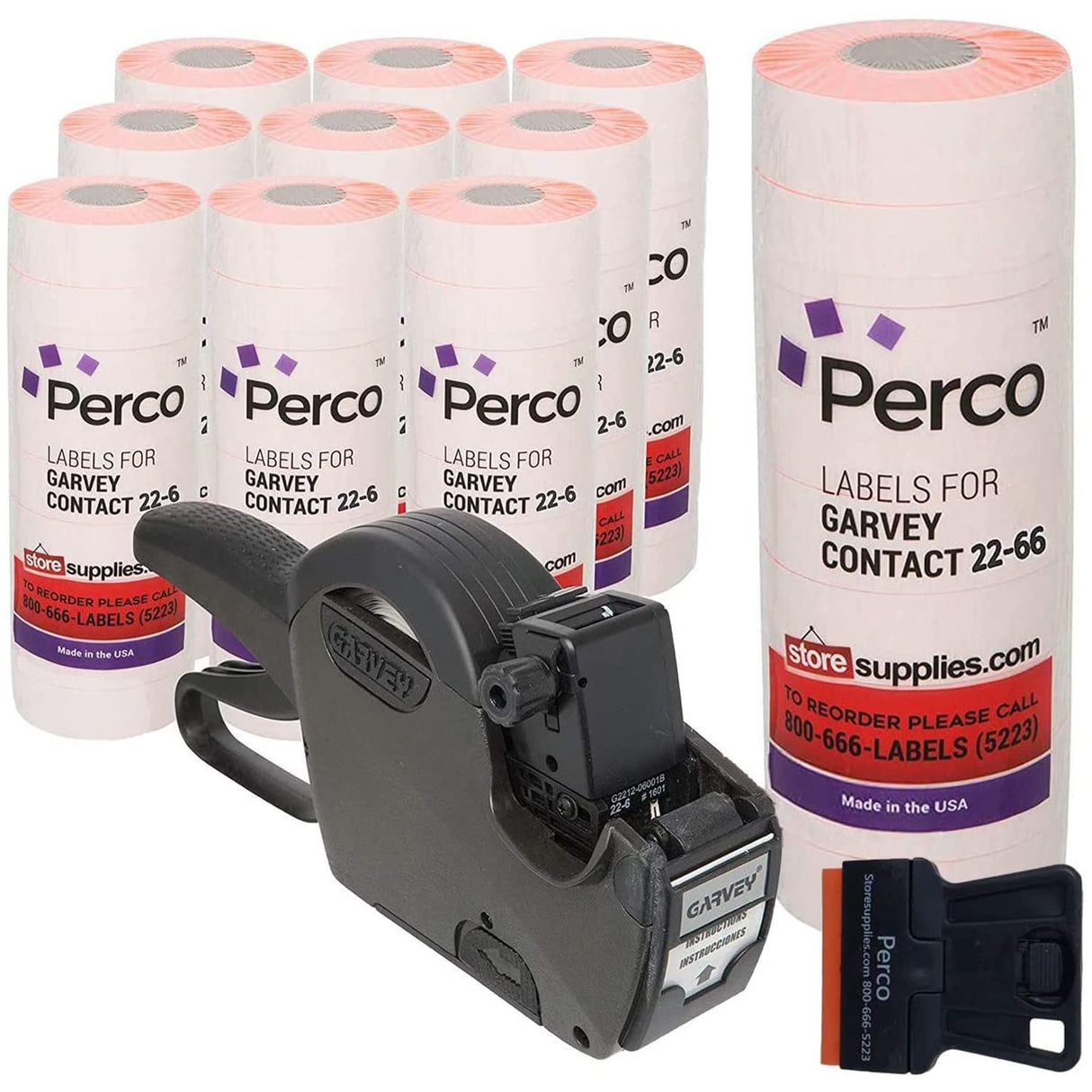 2212 Pricing Labels for Garvey 22 - 6/22 - 7/22 - 8 Price Gun - Store Supplies