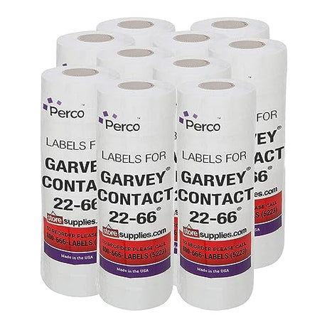 2216 Pricing Labels for Garvey 22 - 66/22 - 77/22 - 88 Two Line Pricing Gun - Store Supplies