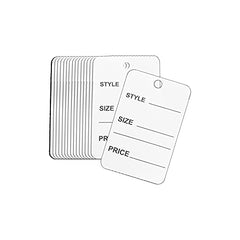 Perco White Unstrung Marking Price Tags Size 32*48mm Pack of 1000 Paper Clothing Tag