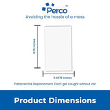 Perco 2 Line Removable Adhesive White Labels