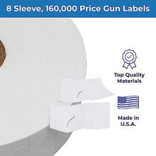 Removable Adhesives White Labels for Monarch 1131 Price Gun – 8 Sleeve, 160,000 Price Gun Labels