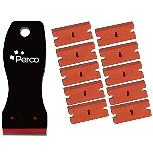 Perco Scraper with Plastic Razor for Removing Labels (Scraper w/Plastic Razor)