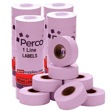 Perco 1 Line Lavender Labels - 4 Sleeve, 32,000 Blank Pricing Labels for Perco 1 Line Price and Date Guns