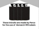 Perco Ink Roll for Monarch 1115 Price Gun Labelers - Your Easy to Load and Reliable Ink Replacement for Your Monarch Price Gun Label Maker (Pack of 4 Perco Inkers)