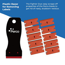 Perco Scraper with Plastic Razor for Removing Labels (Scraper w/Plastic Razor)