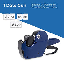 Perco Pro 1 Line Date Label Gun Kit: Includes 8 Digits Date Gun Labeler, 10,000 Plain White Labels, and Preloaded Inker