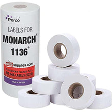 Freezer Adhesives White Labels for Monarch 1136 Price Gun - 1 Sleeve, 14,000 Labels