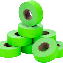 Fluorescent Green Perco Labels for Perco 2 Line Labeler Gun - 1 Sleeve, 6,000 Labels