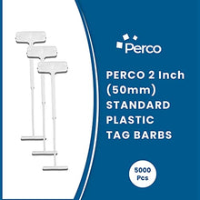 Perco 50mm Regular Plastic Tag Barbs, Suitable for Standard Tagging Gun, 5000 Pcs