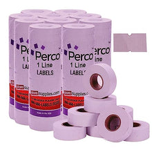 Perco 1 Line Lavender Labels - 10 Sleeve, 80,000 Blank Pricing Labels for Perco 1 Line Price and Date Guns