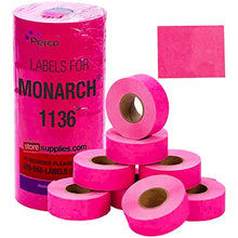 Fluorescent Pink Pricing Labels for Monarch 1136 Price Gun – 8 Rolls, 14,000 Price Marking Labels