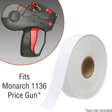 White & Green Pricing Labels for Monarch 1136 Price Gun – One White and One Green Sleeve - 2 Sleeves, 16 Rolls Combo Pack - 28,000 Price Marking Labels – with Label Scraper & Ink Rolls Included