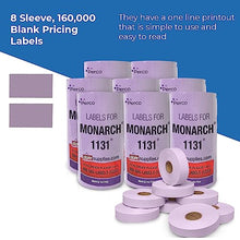 Lavender Pricing Labels for Monarch 1131 Pricing Gun – 8 Sleeve, 160,000 Price Gun Labels