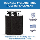 Perco Ink Roll for Monarch 1115 Price Gun Labelers - Your Easy to Load and Reliable Ink Replacement for Your Monarch Price Gun Label Maker (Pack of 4 Perco Inkers)