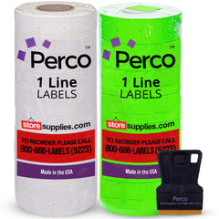 Pricing Labels for Perco 1 Line Price and Date Gun – 2 Sleeves