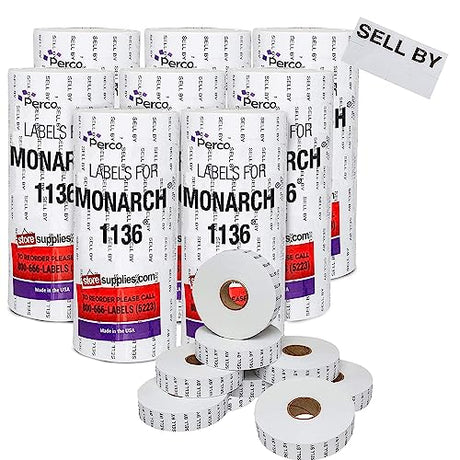 Date Labels for Monarch 1136 - Store Supplies