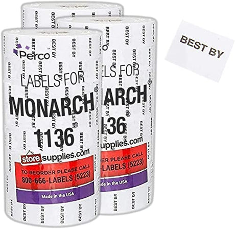 Date Labels for Monarch 1136 - Store Supplies