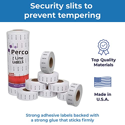 Date Labels for Perco 2 Line Date Guns - Store Supplies