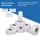Date Labels for Perco 2 Line Date Guns - Store Supplies
