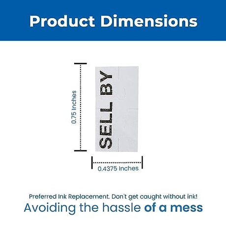 Date Labels for Perco 2 Line Date Guns - Store Supplies