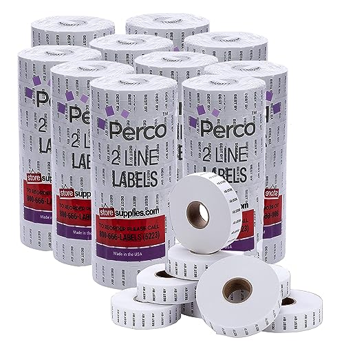 Date Labels for Perco 2 Line Date Guns - Store Supplies