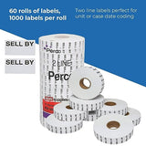 Date Labels for Perco 2 Line Date Guns - Store Supplies
