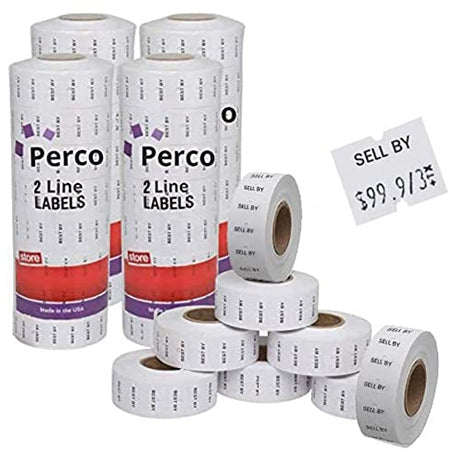 Date Labels for Perco 2 Line Date Guns - Store Supplies