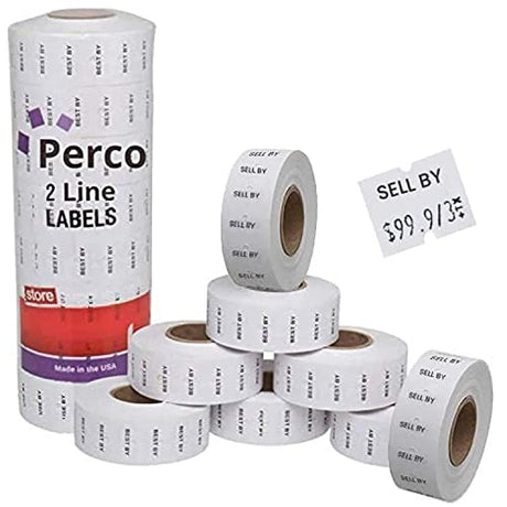 Date Labels for Perco 2 Line Date Guns - Store Supplies