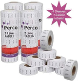 Date Labels for Perco 2 Line Date Guns - Store Supplies