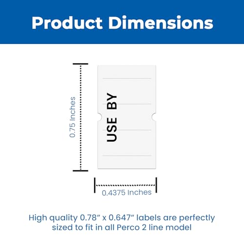 Date Labels for Perco 2 Line Date Guns - Store Supplies