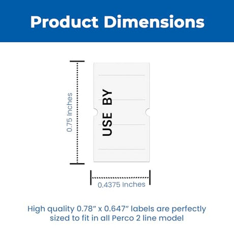 Date Labels for Perco 2 Line Date Guns - Store Supplies