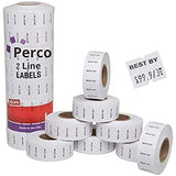 Date Labels for Perco 2 Line Date Guns - Store Supplies
