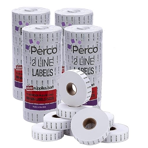 Date Labels for Perco 2 Line Date Guns - Store Supplies