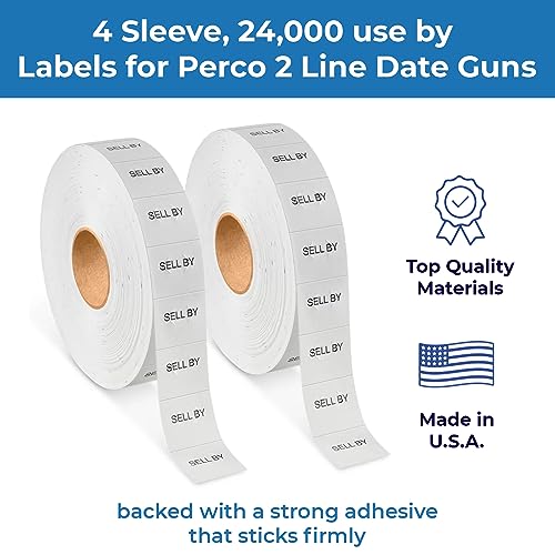 Date Labels for Perco 2 Line Date Guns - Store Supplies