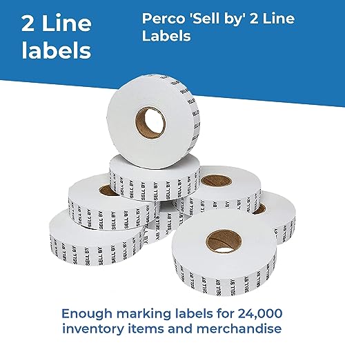 Date Labels for Perco 2 Line Date Guns - Store Supplies