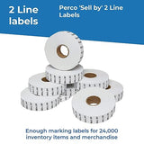 Date Labels for Perco 2 Line Date Guns - Store Supplies