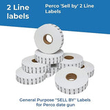 Date Labels for Perco 2 Line Date Guns - Store Supplies
