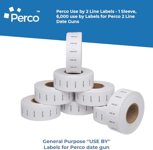 Date Labels for Perco 2 Line Date Guns - Store Supplies