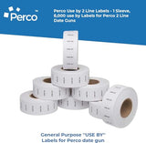 Date Labels for Perco 2 Line Date Guns - Store Supplies