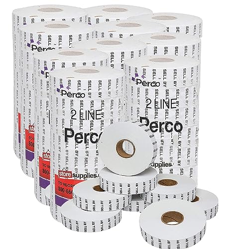 Date Labels for Perco 2 Line Date Guns - Store Supplies