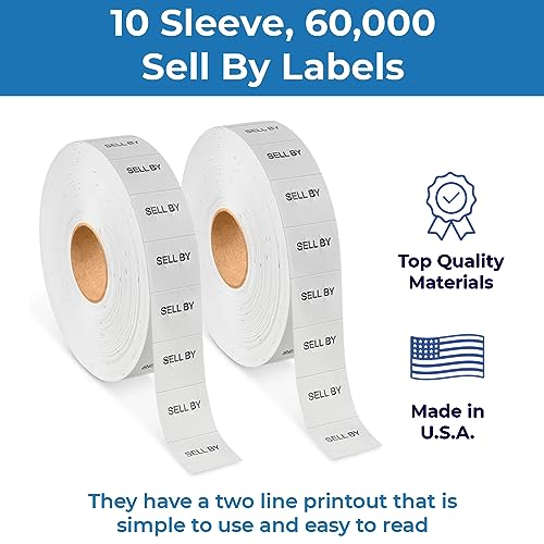 Date Labels for Perco 2 Line Date Guns - Store Supplies